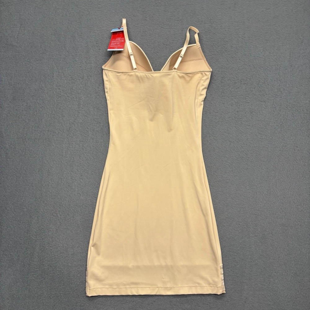 Red Hot SPANX Nude Adjustable Strap Cupped Full Slip Super Slimming Size XL NWT - Picture 6 of 8